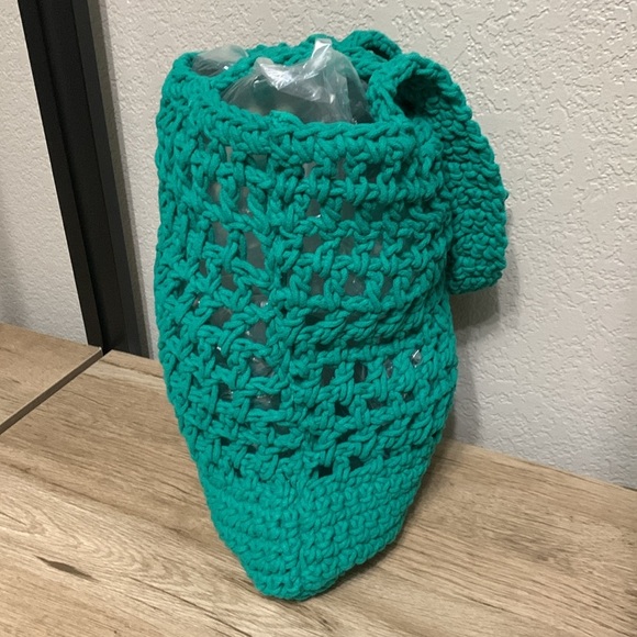 J.Crew Green Crochet Bag NWT - Picture 8 of 9